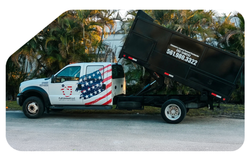 Dump truck for debris hauling 2